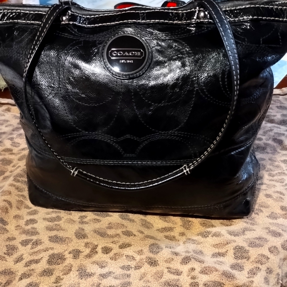 Black Poppy Coach Bag!